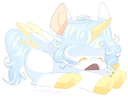 Size: 1111x849 | Tagged: safe, artist:3amstars, oc, oc only, oc:spunk, alicorn, pony, alicorn oc, solo, yawn