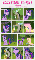 Size: 1800x3090 | Tagged: safe, artist:estories, discord, fluttershy, twilight sparkle, alicorn, draconequus, pegasus, pony, comic:find yourself, g4, comic, female, mare, twilight sparkle (alicorn)