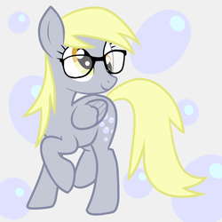 Size: 894x894 | Tagged: safe, artist:applexpie2, derpy hooves, pegasus, pony, g4, female, glasses, mare, solo