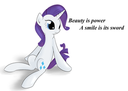 Size: 1280x905 | Tagged: safe, artist:kiwifingers, rarity, g4, female, motivational, motivational poster, solo