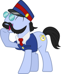 Size: 4000x4800 | Tagged: safe, artist:landmark520, all aboard, pony, g4, male, simple background, solo, transparent background, vector