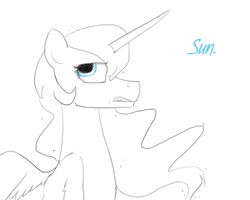 Size: 560x449 | Tagged: safe, artist:amber flicker, princess luna, lunadoodle, g4, caption, female, sketch, solo