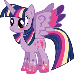 Size: 5853x5858 | Tagged: safe, artist:sugar-loop, twilight sparkle, alicorn, pony, g4, absurd resolution, female, mare, rainbow power, simple background, solo, transparent background, twilight sparkle (alicorn), vector