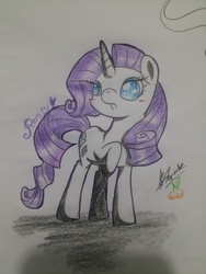 Size: 2448x3264 | Tagged: safe, artist:chichicherry123, rarity, g4, female, high res, solo, traditional art