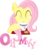 Size: 830x963 | Tagged: safe, artist:nicolaykoriagin, fluttershy, pegasus, pony, g4, ^^, clothes, crossover, eyes closed, female, george takei, hikaru sulu, mare, oh my, parody, simple background, solo, star trek, tea, teacup, transparent background