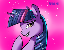 Size: 1490x1171 | Tagged: safe, artist:skyart301, twilight sparkle, g4, bedroom eyes, female, looking at you, raised hoof, smiling, solo