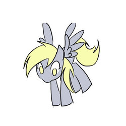 Size: 400x400 | Tagged: safe, artist:rvceric, derpy hooves, pegasus, pony, g4, female, mare, simple background, solo, white background