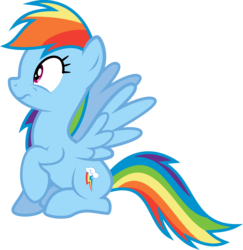 Size: 8000x8225 | Tagged: safe, artist:sir-teutonic-knight, rainbow dash, g4, absurd resolution, female, simple background, solo, transparent background, vector