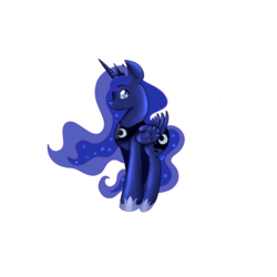 Size: 894x894 | Tagged: safe, artist:mdragonflame, princess luna, g4, female, solo