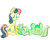 Size: 1024x819 | Tagged: safe, artist:tokipeach, bon bon, lyra heartstrings, sweetie drops, g4, lying, on back, simple background