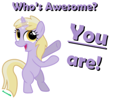 Size: 1023x821 | Tagged: safe, artist:axemgr, dinky hooves, g4, female, message, solo