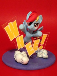 Size: 2448x3264 | Tagged: safe, artist:mlpony46, rainbow dash, g4, cloud, high res, irl, photo, sculpture, solo