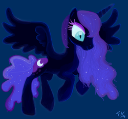 Size: 600x562 | Tagged: safe, artist:vanezaescobedo, nightmare moon, alicorn, pony, g4, female, solo