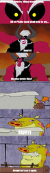 Size: 624x2139 | Tagged: safe, lord tirek, dragon, g4, dave the barbarian, exploitable meme, faffy, meme, tirek vs everyone meme, typewriter