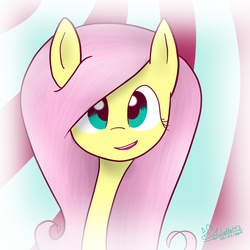 Size: 1000x1000 | Tagged: safe, artist:jayivee, fluttershy, g4, cute, female, looking at you, open mouth, shyabetes, solo