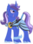 Size: 624x820 | Tagged: safe, artist:faith-wolff, oc, oc only, oc:azure night, pony, unicorn, armor, horn, looking up, male, solo, unicorn oc