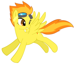 Size: 2456x2102 | Tagged: safe, artist:davrockist, artist:johnjoseco, spitfire, g4, female, goggles, high res, simple background, solo, transparent background, vector