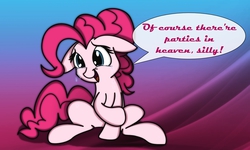 Size: 1280x768 | Tagged: safe, artist:arthur9078, artist:heir-of-rick, pinkie pie, g4, crying, cute, dialogue, diapinkes, female, solo, tears of joy