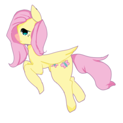 Size: 400x400 | Tagged: safe, artist:rosieei, fluttershy, g4, female, solo