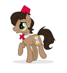 Size: 500x550 | Tagged: safe, artist:bristlestream, doctor whooves, time turner, g4, bowtie, doctor who, eleventh doctor, fez, hat, ponified