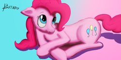 Size: 1300x650 | Tagged: safe, artist:juankmlo, pinkie pie, g4, cute, gradient background