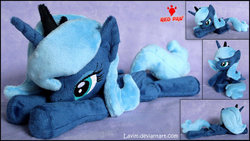 Size: 1024x578 | Tagged: safe, artist:lavim, princess luna, g4, irl, photo, plushie, s1 luna, solo