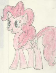 Size: 2428x3134 | Tagged: safe, artist:barryfrommars, pinkie pie, g4, female, high res, pencil drawing, solo, traditional art