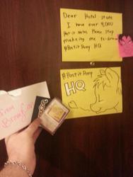 Size: 600x800 | Tagged: safe, artist:postitpony, card, card game, nightmare nights dallas, sticky note