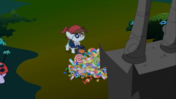 Size: 1366x768 | Tagged: safe, screencap, pipsqueak, earth pony, pony, g4, luna eclipsed, colt, male, solo