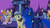 Size: 1366x768 | Tagged: safe, screencap, carrot cake, carrot top, golden harvest, goldengrape, jumpy the shark, minuette, noi, piña colada, princess luna, sassaflash, sir colton vines iii, sunshower raindrops, alicorn, devil, earth pony, ladybug, pegasus, pony, shark, unicorn, g4, luna eclipsed, my little pony: friendship is magic, season 2, clothes, costume, dentist, piña cutelada, princess, princess noi, viking