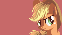 Size: 2048x1152 | Tagged: safe, artist:pix3m, part of a set, applejack, g4, female, pixel art, solo, wallpaper