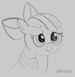 Size: 1819x1866 | Tagged: safe, artist:ced75, apple bloom, g4, sketch