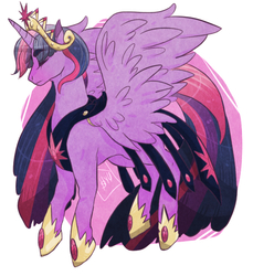 Size: 550x600 | Tagged: safe, artist:twilidramon, twilight sparkle, alicorn, pony, g4, female, mare, older, solo, twilight sparkle (alicorn)