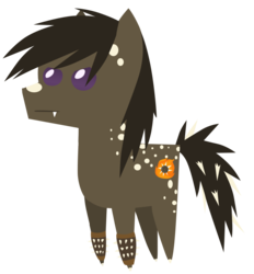 Size: 834x899 | Tagged: safe, artist:foreshadowart, earth pony, kaiju pony, pony, fanfic:the bridge, anguirus, appaloosa, coat markings, godzilla (series), male, pointy ponies, ponified, simple background, solo, stallion, transparent background, vector