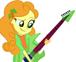 Size: 918x754 | Tagged: safe, artist:berrypunchrules, carrot top, golden harvest, equestria girls, g4, equestria girls-ified, female, guitar, solo