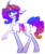 Size: 731x873 | Tagged: safe, artist:sorrowatthename, oc, oc only, oc:vivid visions, goo, pony, unicorn, blank flank, bright, candy gore, female, gore, half, hallucination, mare, modular, neon, shiny