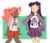 Size: 1280x1113 | Tagged: dead source, safe, artist:pizzakladd, pinkie pie, twilight sparkle, human, g4, asexual, asexual pride flag, dark skin, duo, headcanon, humanized, lgbt, lgbt headcanon, pansexual, pansexual pride flag, pride, sexuality, sexuality headcanon, simple background