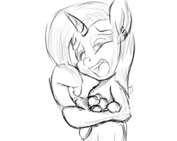 Size: 1000x800 | Tagged: safe, artist:manfartwish, trixie, pony, unicorn, g4, female, mare, sketch, solo, why can't i hold all these x