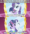 Size: 854x960 | Tagged: safe, edit, edited screencap, screencap, rarity, twilight sparkle, g4, my little pony: friendship is magic, the ticket master, ei, hub logo, image macro, meme, mirror, saddle, tack