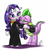 Size: 1000x1038 | Tagged: safe, artist:pia-sama, rarity, spike, dragon, pony, unicorn, g4, bipedal, female, gomez addams, male, morticia addams, ship:sparity, shipping, straight, the addams family