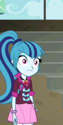 Size: 546x1080 | Tagged: safe, screencap, sonata dusk, equestria girls, g4, my little pony equestria girls: rainbow rocks, animated, blinking, cropped, disturbed, female, i've seen some shit, realzies, solo, stare, starenata, thousand yard stare