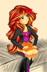 Size: 1000x1533 | Tagged: safe, artist:ikuchana, sunset shimmer, equestria girls, g4, my little pony equestria girls: rainbow rocks, female, solo