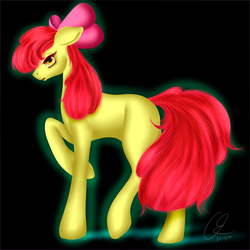 Size: 3600x3600 | Tagged: safe, artist:crazyaniknowit, apple bloom, g4, female, high res, solo