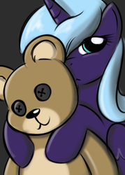 Size: 500x700 | Tagged: safe, artist:kloudmutt, princess luna, g4, female, s1 luna, solo, teddy bear