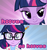 Size: 900x956 | Tagged: safe, artist:pixelkitties, sci-twi, twilight sparkle, pony, equestria girls, g4, my little pony equestria girls: rainbow rocks, >no hooves, bedroom eyes, bronybait, clothes, glasses, hooves, looking at you, pick one, smiling, twolight