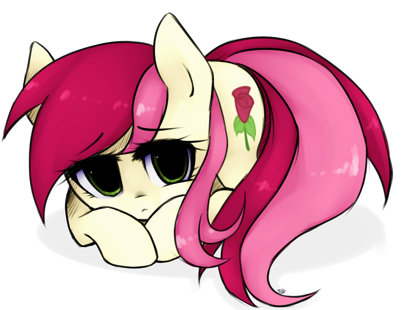 Safe Artist Riddlekay Roseluck Earth Pony Pony