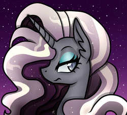 Size: 2000x1800 | Tagged: safe, artist:monnarcha, nightmare rarity, g4, female, nightmare grayity, portrait, solo
