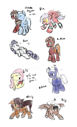 Size: 2000x3314 | Tagged: safe, artist:invertigo, fluttershy, rarity, trixie, oc, pony, unicorn, g4, canon x oc, female, high res, male, mare, shipping, straight