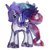 Size: 1500x1500 | Tagged: safe, princess luna, g4, official, brushable, female, rainbow power, rainbow shimmer, snow globe, snowglobe pony, solo, toy