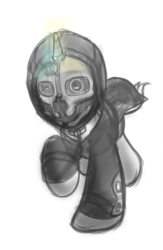 Size: 3375x5175 | Tagged: safe, artist:drawponies, corvo attano, dishonored, ponified